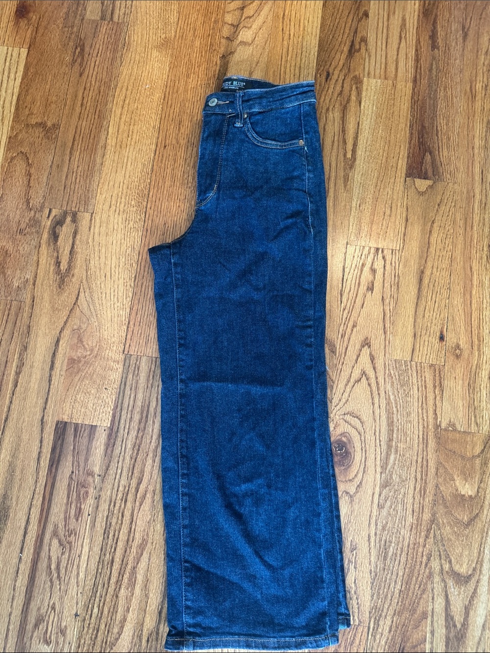 Judy Blue wide leg  cropped Dark Blue Denim Jeans